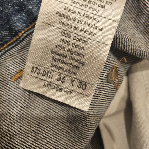 Men Carhartt WIP Double Knee Carpenter Jeans - Picture 3 of 3